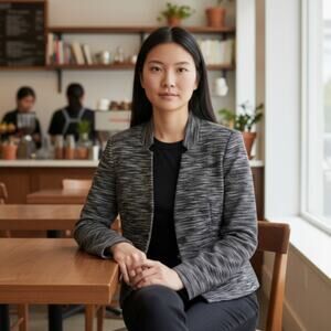 Lafayette 148 Textured Woven Black White Silk Blend Blazer Jacket, Women's 10